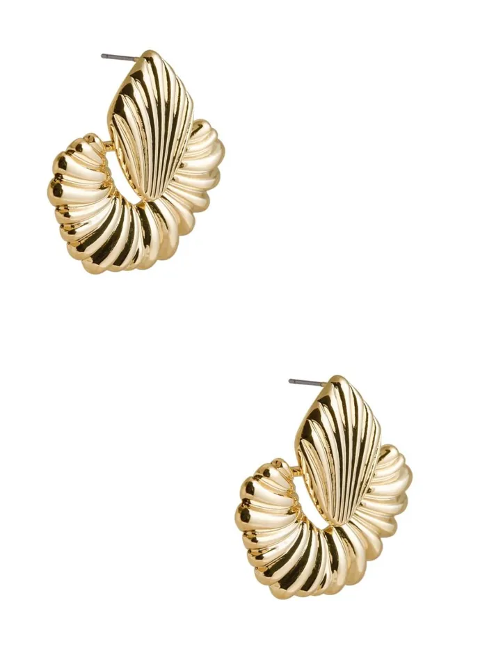 Marciano Jewelry Women 14K GoldPlated Textured Doorknocker Earring Gold Marciano Jewelry Women 14K GoldPlated Textured Doorknocker Earring Gold