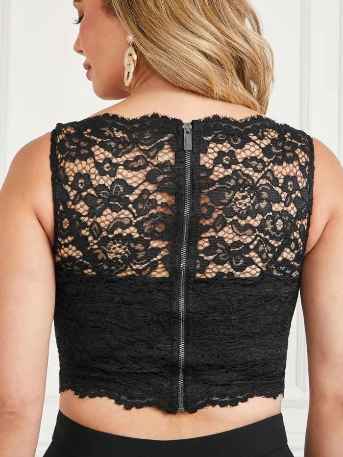 Marciano Night Out Women Vesper Lace Corset Top Black Marciano Night Out Women Vesper Lace Corset Top Black