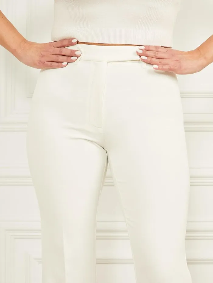 Marciano Pants Women Dallas Flare Pant White Marciano Pants Women Dallas Flare Pant White