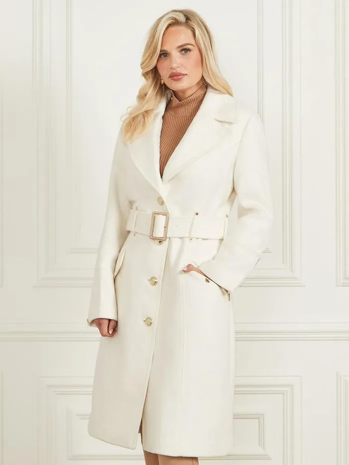 Marciano Women Alice WoolBlend Coat White