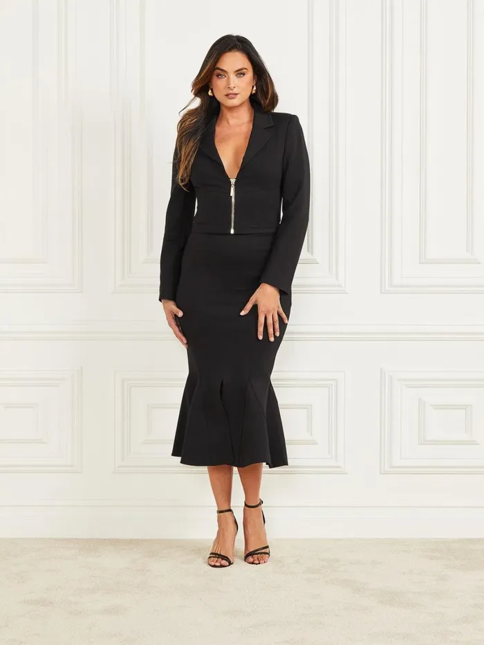 Marciano Women Harper Cropped Blazer Black Marciano Women Harper Cropped Blazer Black