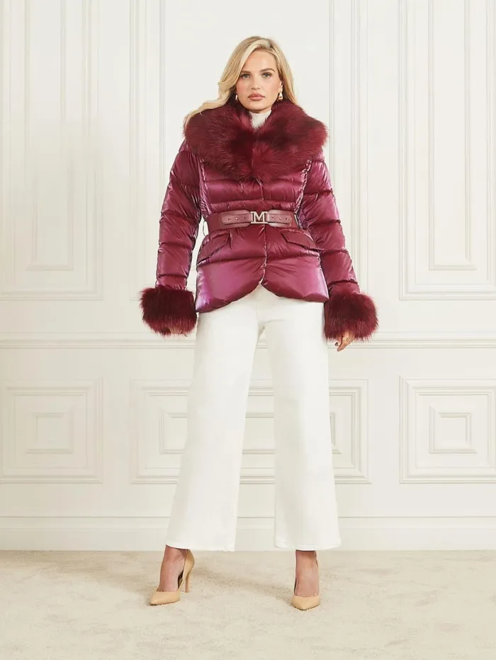 Marciano Women Nausicaa Puffer Jacket Purple Marciano Women Nausicaa Puffer Jacket Purple