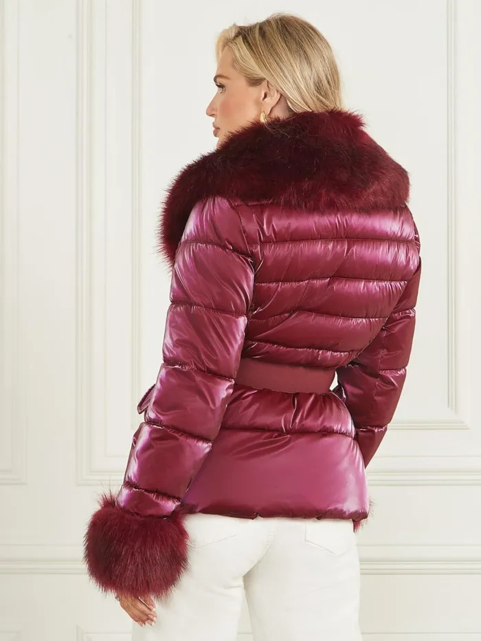 Marciano Women Nausicaa Puffer Jacket Purple Marciano Women Nausicaa Puffer Jacket Purple