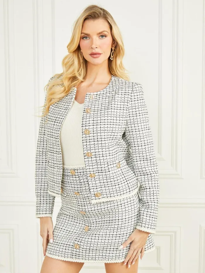 Marciano Women Provence Tweed Blazer Multiple Colors