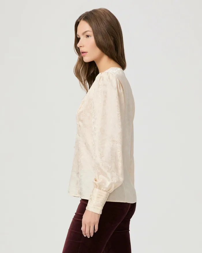 Marielle Top 8211 Travertine Silk Women PAIGE Tops and Blouses Marielle Top 8211 Travertine Silk Women PAIGE Tops and Blouses