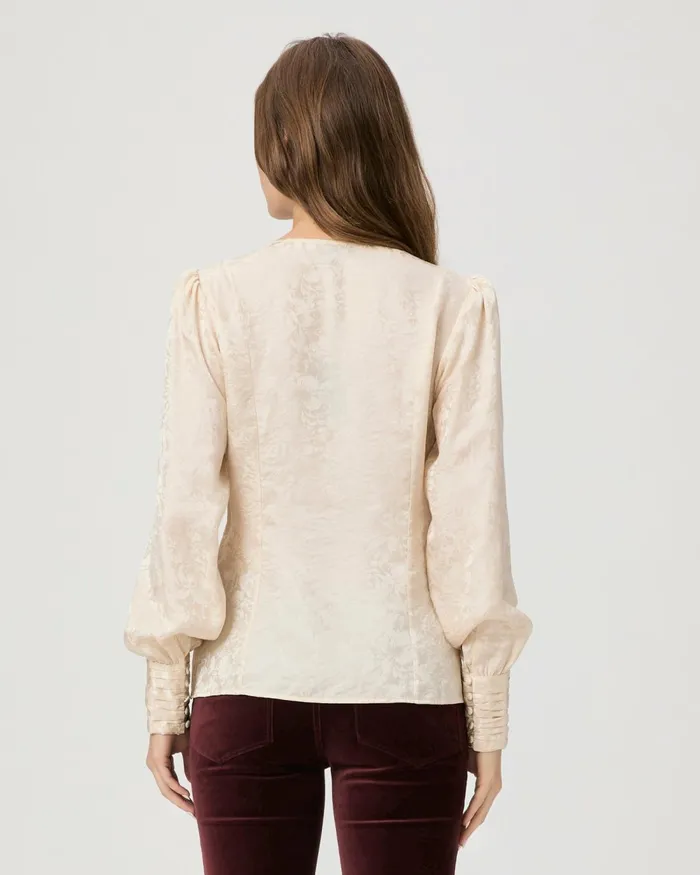 Marielle Top 8211 Travertine Silk Women PAIGE Tops and Blouses Marielle Top 8211 Travertine Silk Women PAIGE Tops and Blouses