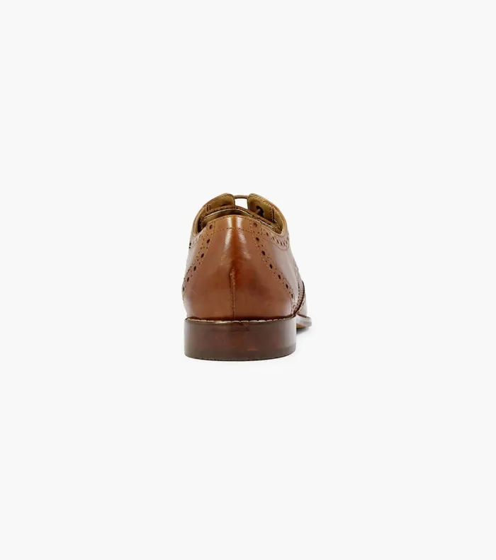 Matera Wingtip Oxford Cognac Men Florsheim Dress Shoes