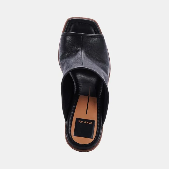 Mavise Heels Onyx Leather Women Dolce Vita Heels