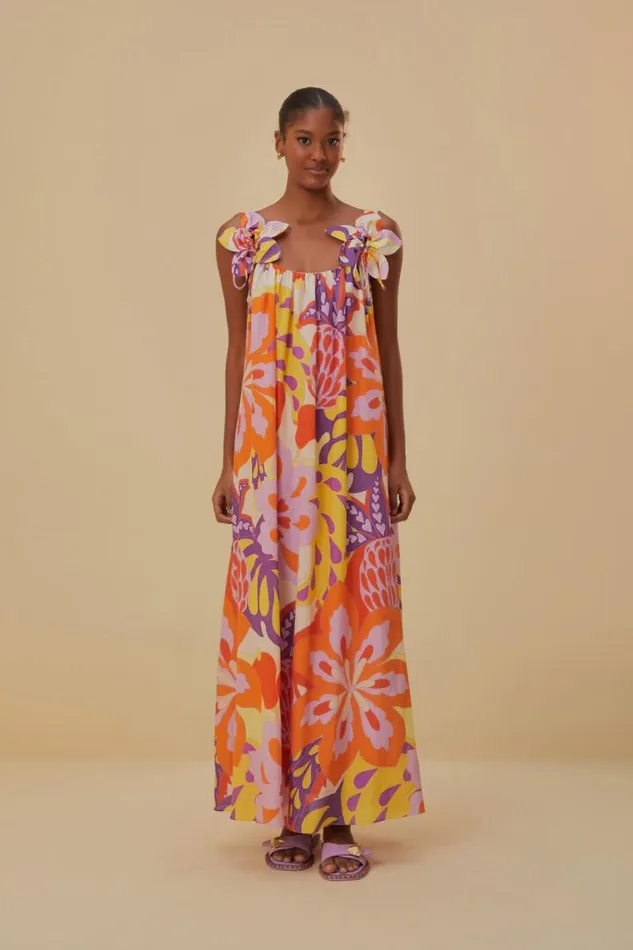 Maxi Dresses Women FARM Rio Lee Floral Sleeveless Maxi Dress