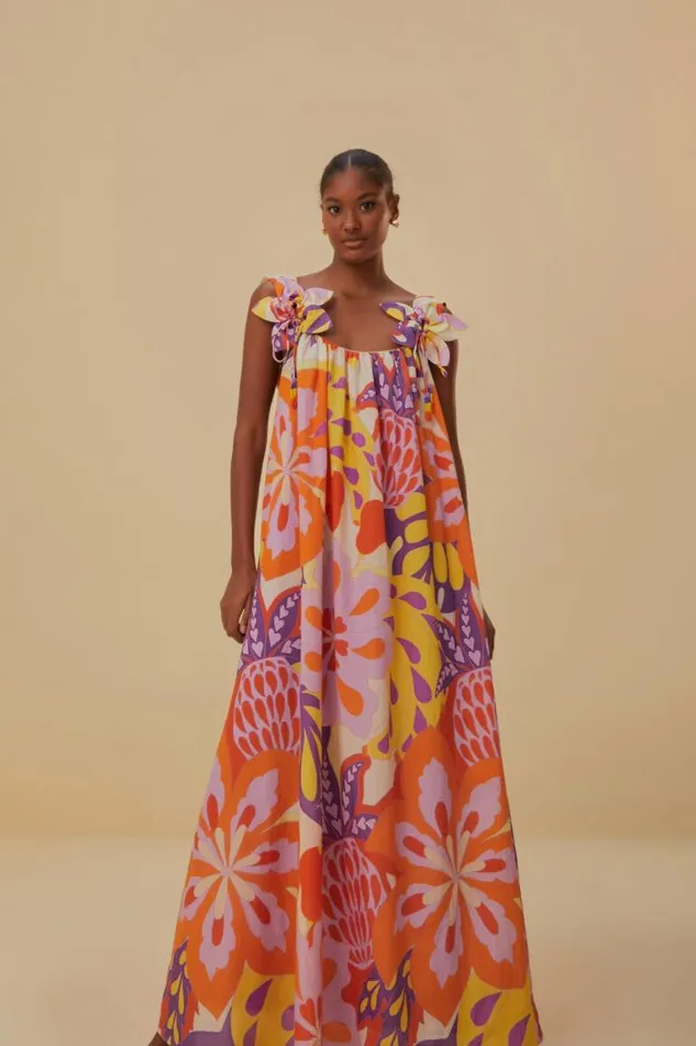 Maxi Dresses Women FARM Rio Lee Floral Sleeveless Maxi Dress Maxi Dresses Women FARM Rio Lee Floral Sleeveless Maxi Dress