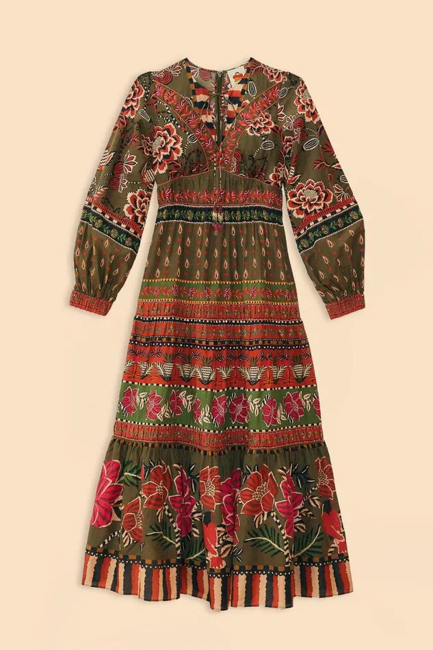 Maxi Dresses Women FARM Rio Multicolor Ainika Floral Garden Maxi Dress Maxi Dresses Women FARM Rio Multicolor Ainika Floral Garden Maxi Dress