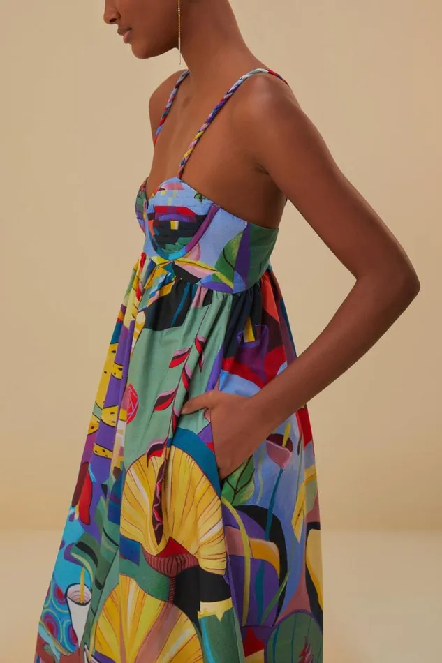 Maxi Dresses Women FARM Rio Tropical Scenario Sleeveless Maxi Dress Maxi Dresses Women FARM Rio Tropical Scenario Sleeveless Maxi Dress