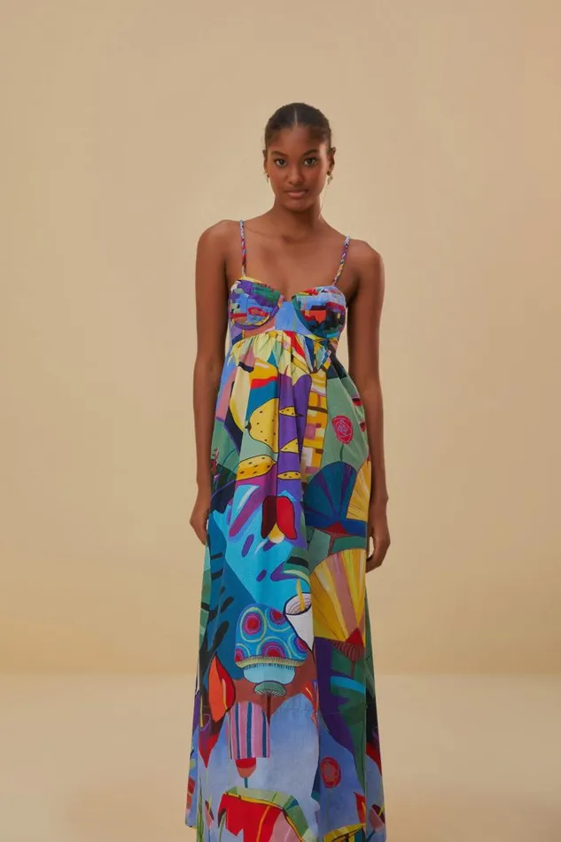 Maxi Dresses Women FARM Rio Tropical Scenario Sleeveless Maxi Dress Maxi Dresses Women FARM Rio Tropical Scenario Sleeveless Maxi Dress