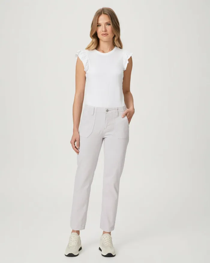 Mayslie Straight Ankle Pant 8211 Vintage Lavender Stone Women PAIGE Denim