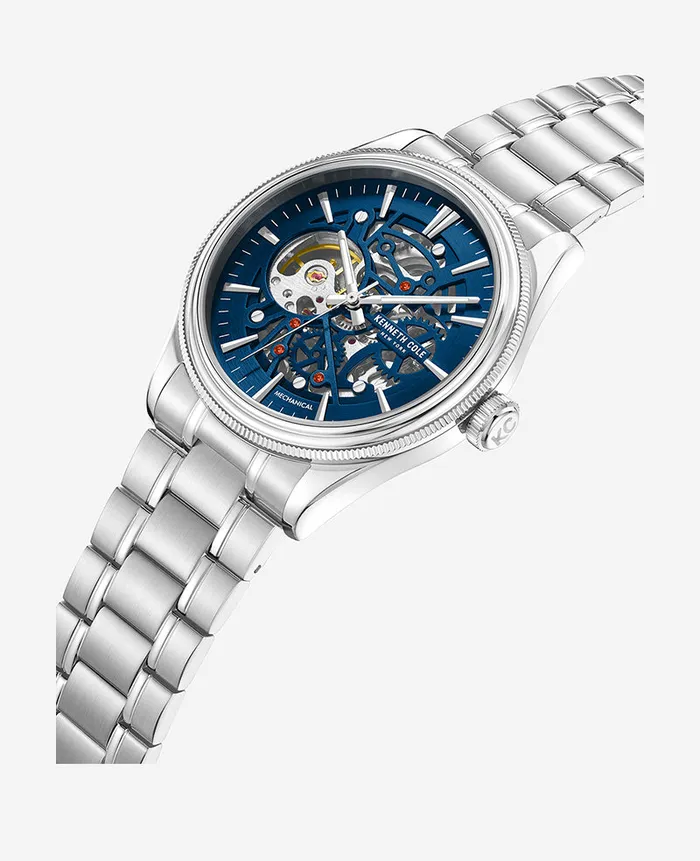 Mechanical Stainless Steel Watch Silver Men Kenneth Cole Watches Mechanical Stainless Steel Watch Silver Men Kenneth Cole Watches