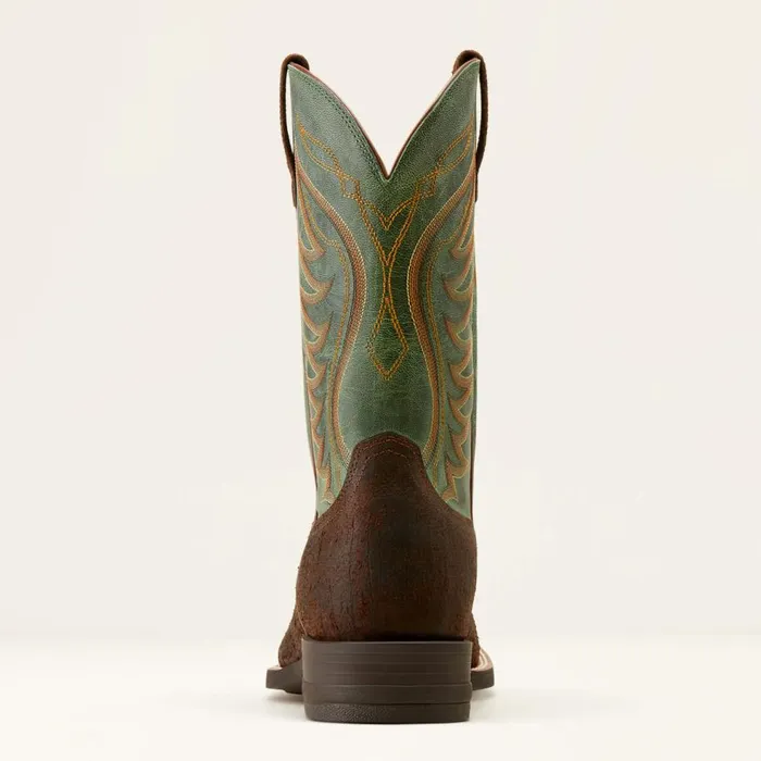 Men Amos Cowboy Boot Rockweed Brownsurf Green Ariat Western Boots Men Amos Cowboy Boot Rockweed Brownsurf Green Ariat Western Boots