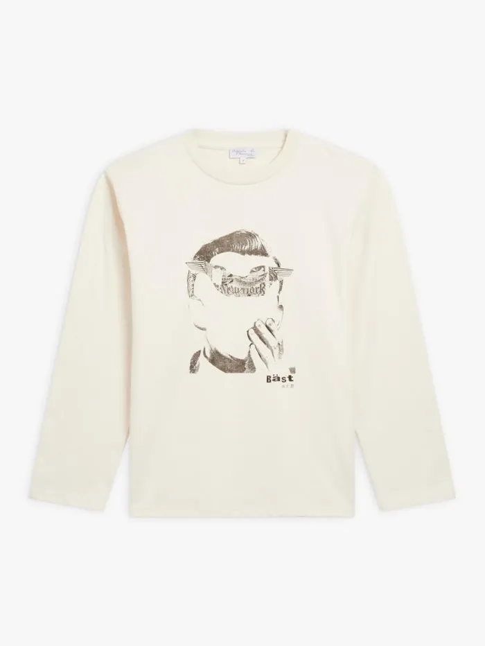 Men Artist039s Collection Agns B OffWhite Cotton Christof TShirt With Artist Bst