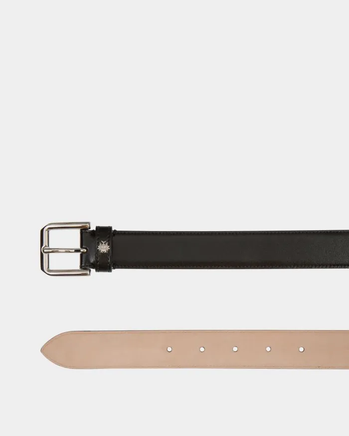 Men Bally Belts Carl 30mm Belt In Black Leather Black Men Bally Belts Carl 30mm Belt In Black Leather Black