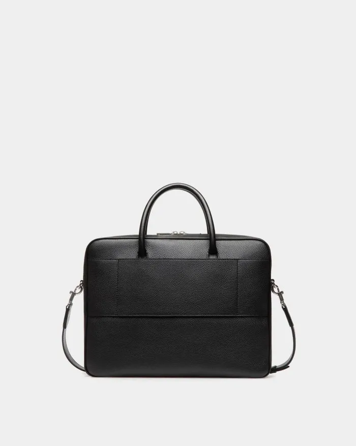 Men Bally Business Bags Oeden Briefcase In Black Leather Black Men Bally Business Bags Oeden Briefcase In Black Leather Black