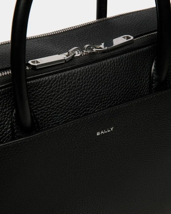 Men Bally Business Bags Oeden Briefcase In Black Leather Black Men Bally Business Bags Oeden Briefcase In Black Leather Black