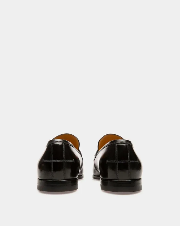 Men Bally Loafers and Moccasins Webb Leather Loafers In Black Black Men Bally Loafers and Moccasins Webb Leather Loafers In Black Black