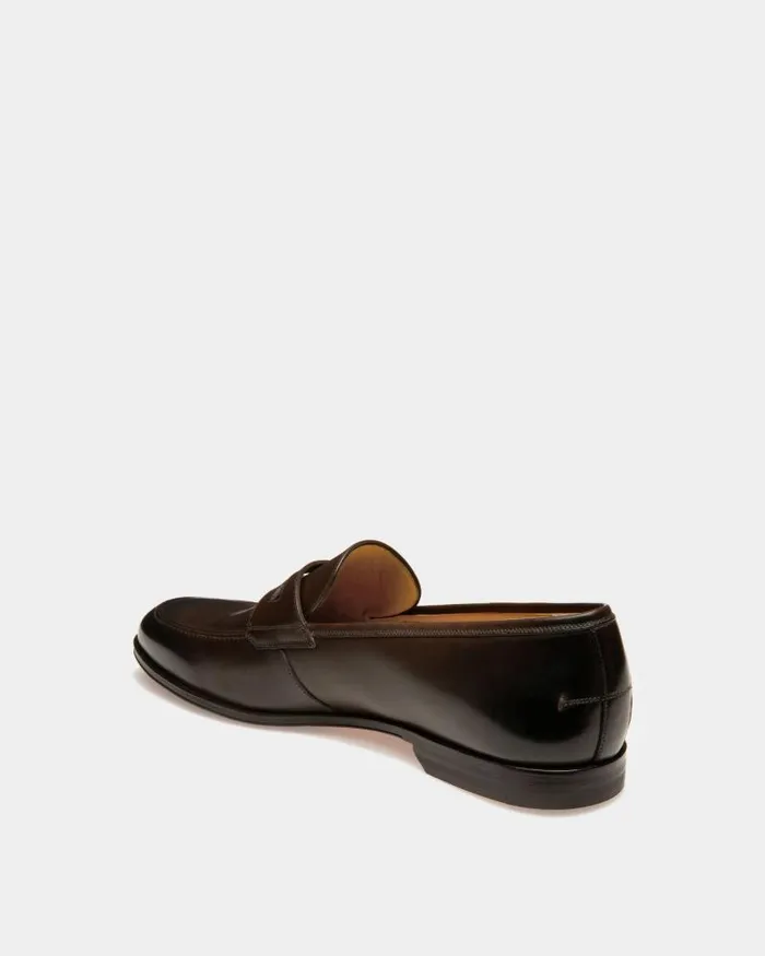 Men Bally Loafers and Moccasins Webb Men039s Calf Leather Loafer In Dark Brown Brown Men Bally Loafers and Moccasins Webb Men039s Calf Leather Loafer In Dark Brown Brown