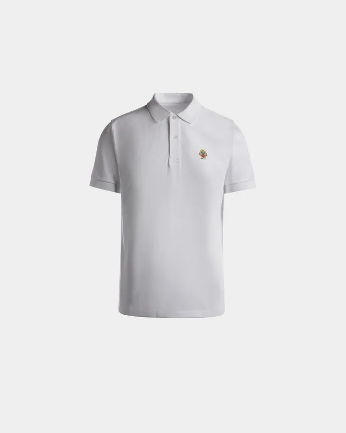 Men Bally Shirts and TShirts Polo Shirt In White Cotton White