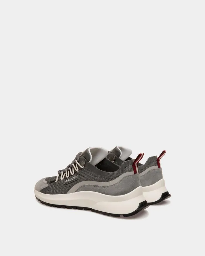Men Bally Sneakers Outline Sneaker In Light Grey Knit Grey Men Bally Sneakers Outline Sneaker In Light Grey Knit Grey
