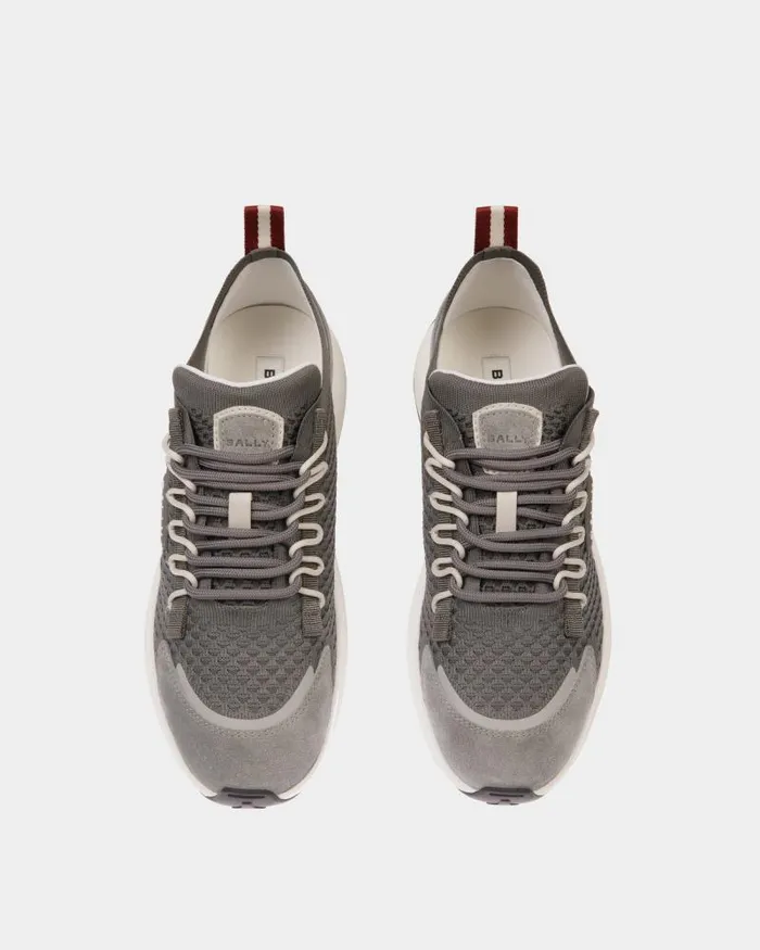 Men Bally Sneakers Outline Sneaker In Light Grey Knit Grey Men Bally Sneakers Outline Sneaker In Light Grey Knit Grey