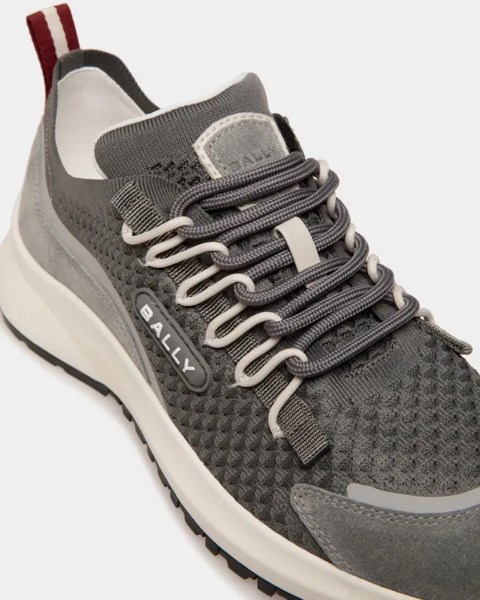 Men Bally Sneakers Outline Sneaker In Light Grey Knit Grey Men Bally Sneakers Outline Sneaker In Light Grey Knit Grey