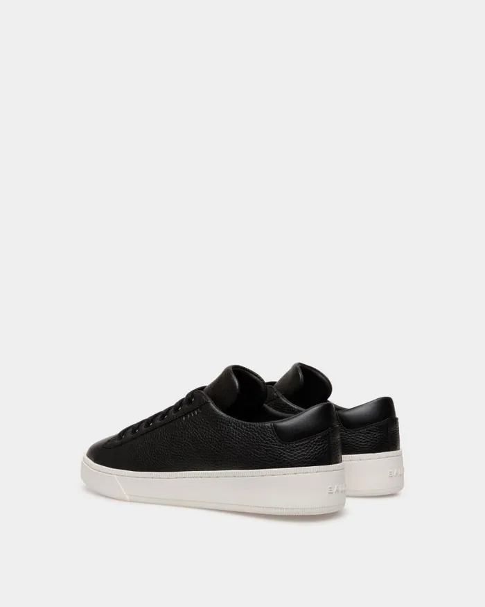 Men Bally Sneakers Raise Sneaker In Black Grained Leather Black Men Bally Sneakers Raise Sneaker In Black Grained Leather Black