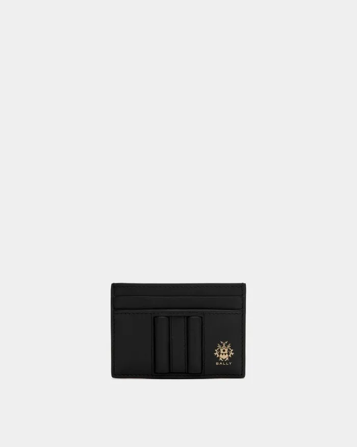 Men Bally Wallets and Card Holders Beckett Card Holder In Black Leather Black