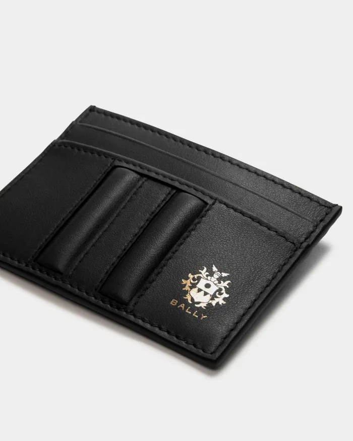 Men Bally Wallets and Card Holders Beckett Card Holder In Black Leather Black Men Bally Wallets and Card Holders Beckett Card Holder In Black Leather Black