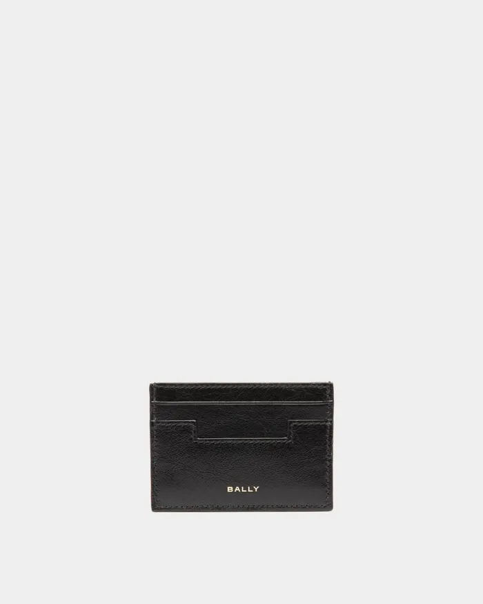 Men Bally Wallets and Card Holders Easy Bally Card Holder In Black Leather Black