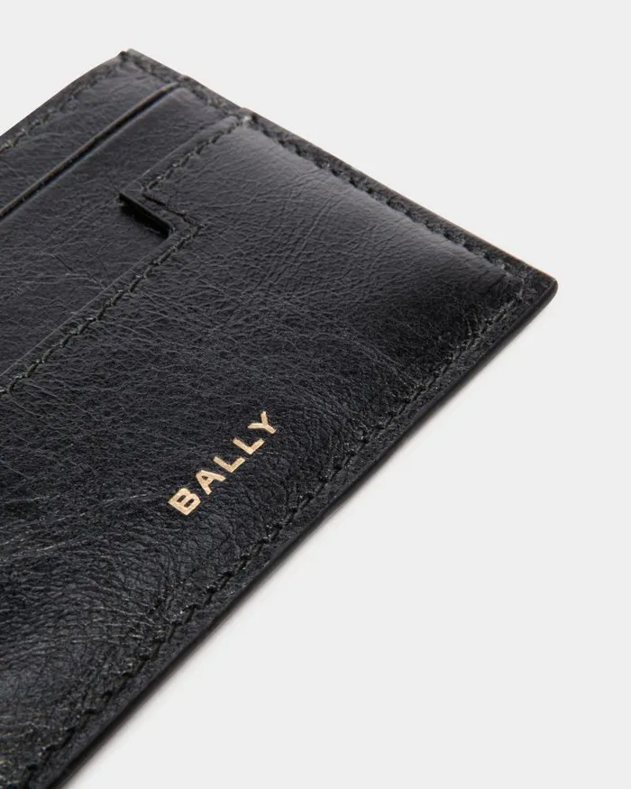 Men Bally Wallets and Card Holders Easy Bally Card Holder In Black Leather Black Men Bally Wallets and Card Holders Easy Bally Card Holder In Black Leather Black