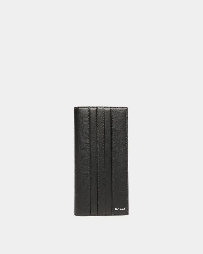 Men Bally Wallets and Card Holders Mythos Continental Wallet In Black Recycled Leather Black Men Bally Wallets and Card Holders Mythos Continental Wallet In Black Recycled Leather Black