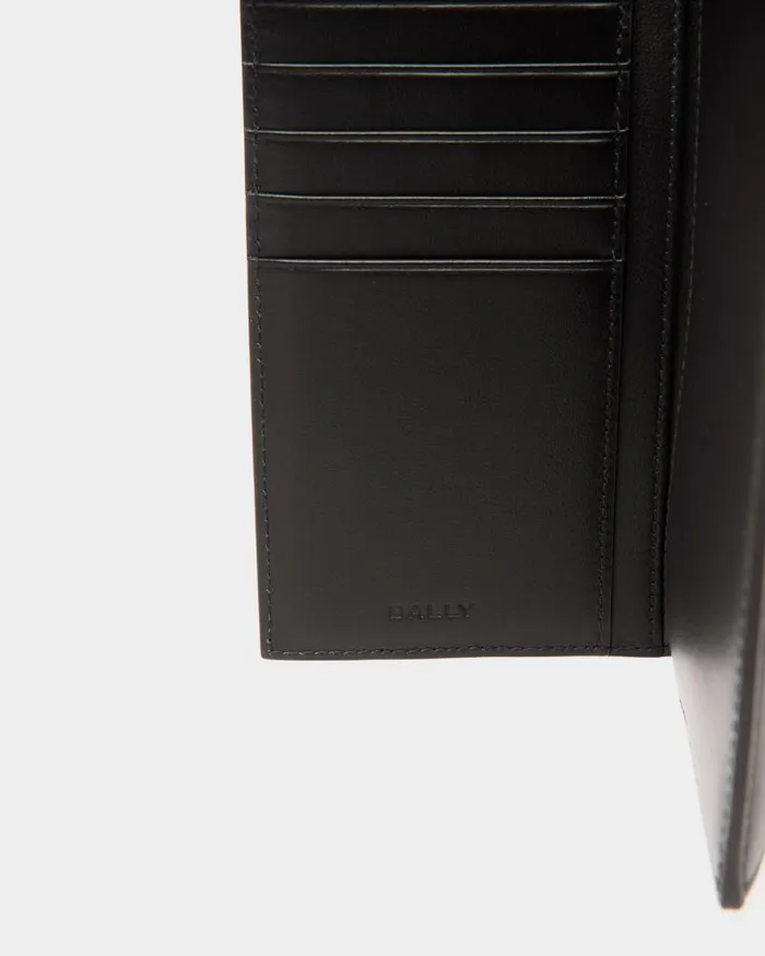 Men Bally Wallets and Card Holders Mythos Continental Wallet In Black Recycled Leather Black Men Bally Wallets and Card Holders Mythos Continental Wallet In Black Recycled Leather Black