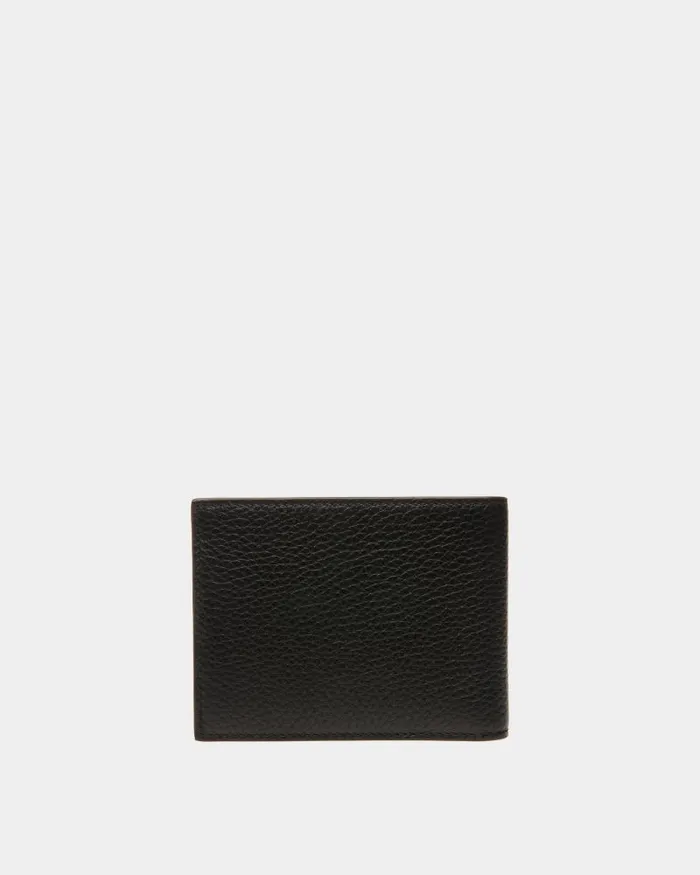 Men Bally Wallets and Card Holders Ribbon Wallet In Black Leather Black Men Bally Wallets and Card Holders Ribbon Wallet In Black Leather Black