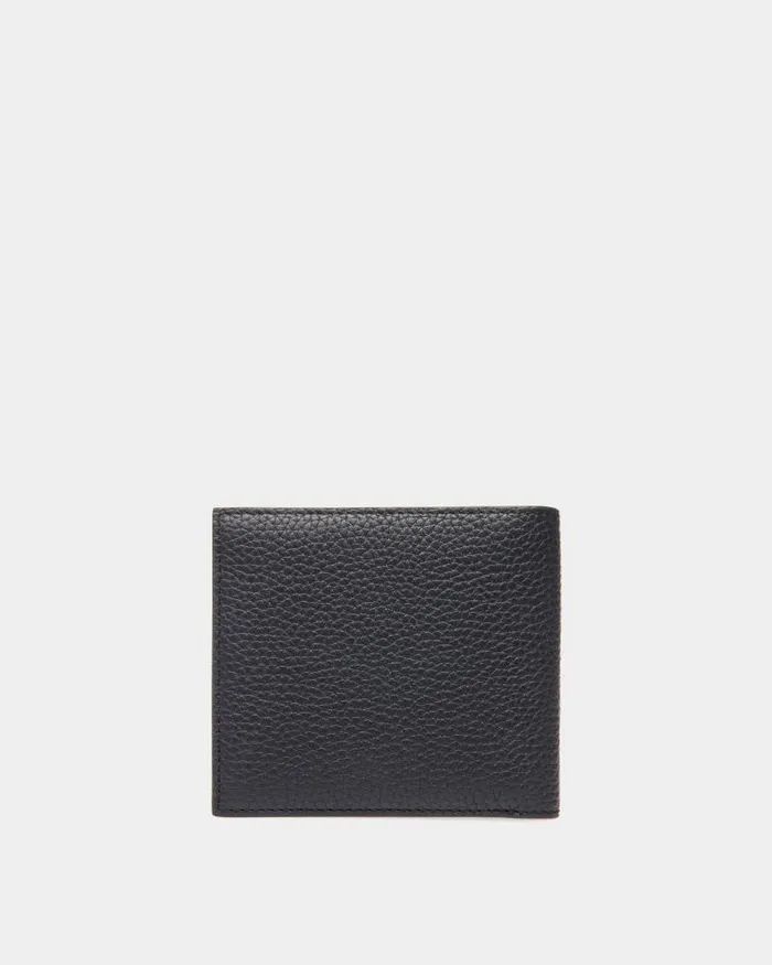 Men Bally Wallets and Card Holders Ribbon Wallet In Midnight Leather Blue Men Bally Wallets and Card Holders Ribbon Wallet In Midnight Leather Blue