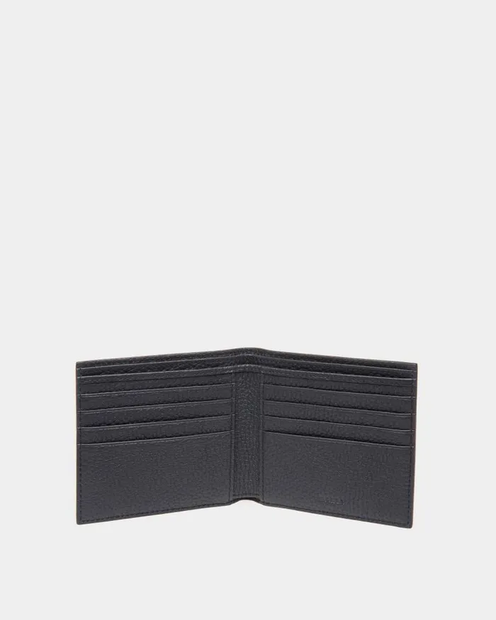 Men Bally Wallets and Card Holders Ribbon Wallet In Midnight Leather Blue Men Bally Wallets and Card Holders Ribbon Wallet In Midnight Leather Blue