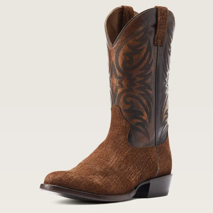 Men Bankroll Western Boot Hippo Tan Suede Ariat Western Boots