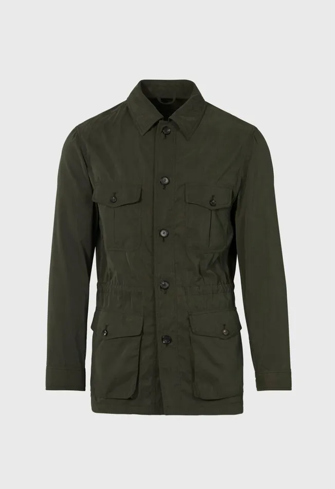 Men Belsetta Safari Jacket Navy Paul Stuart Outerwear