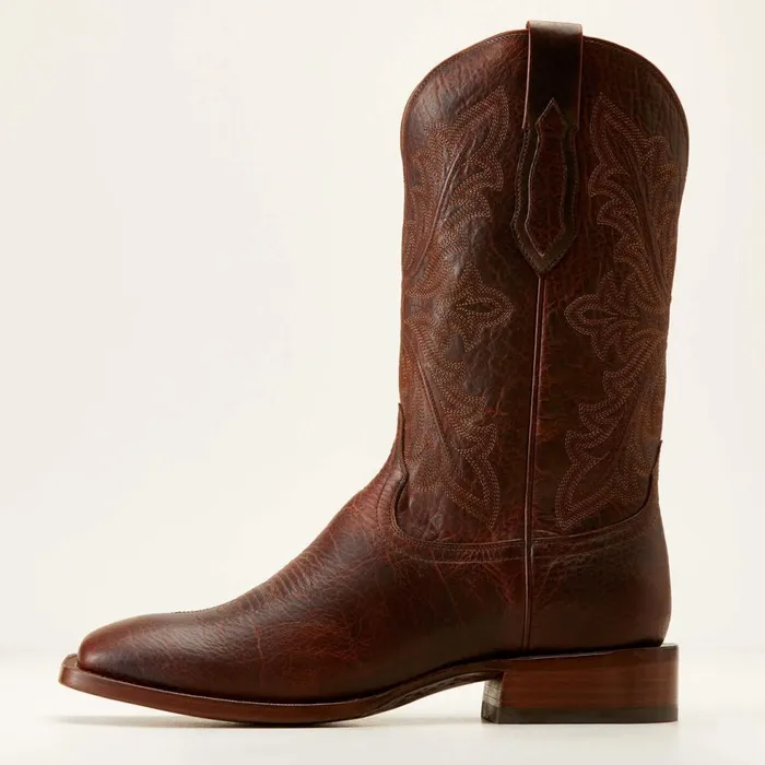 Men Bench Made Bassett Cowboy Boot Saddle Brown Bison Ariat Western Boots Men Bench Made Bassett Cowboy Boot Saddle Brown Bison Ariat Western Boots