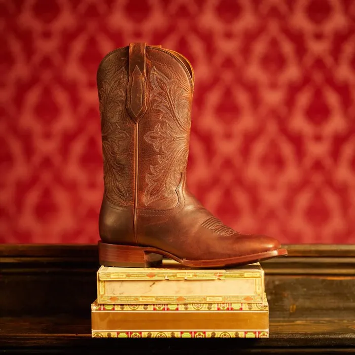 Men Bench Made Bassett Cowboy Boot Saddle Brown Bison Ariat Western Boots Men Bench Made Bassett Cowboy Boot Saddle Brown Bison Ariat Western Boots
