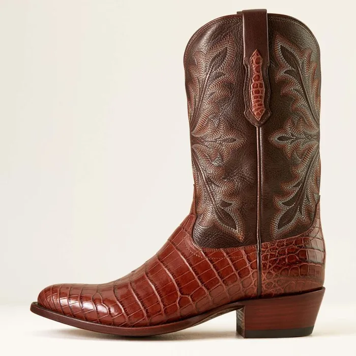 Men Bench Made James Western Boot Whiskey Nile Crocrustic Tobacco Ariat Western Boots Men Bench Made James Western Boot Whiskey Nile Crocrustic Tobacco Ariat Western Boots