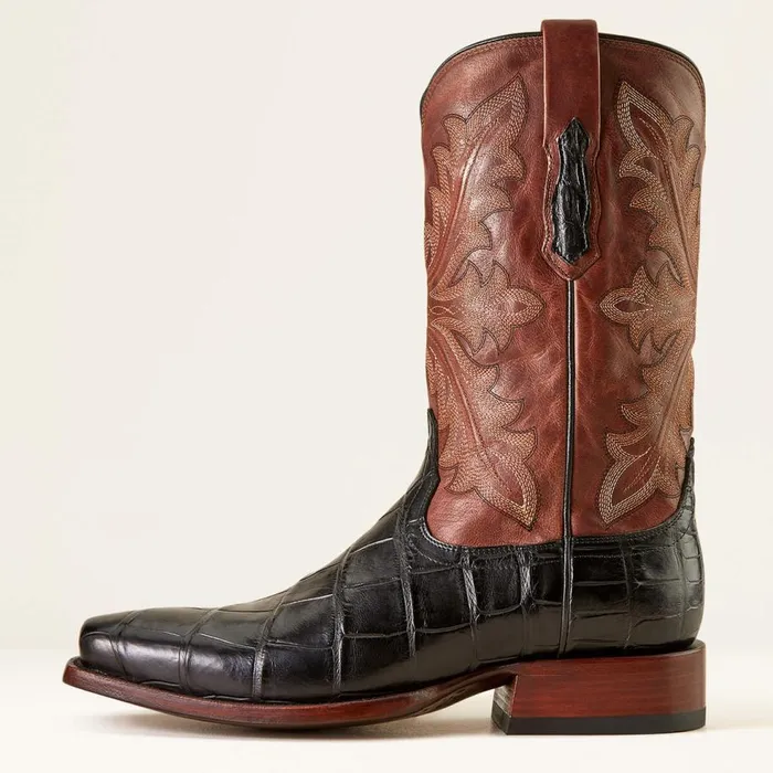 Men Bench Made Stilwell Western Boot Black American Alligatorwhiskey Brown Ariat Western Boots Men Bench Made Stilwell Western Boot Black American Alligatorwhiskey Brown Ariat Western Boots