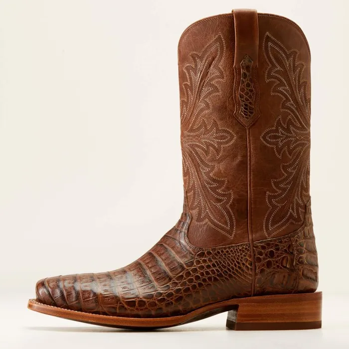 Men Bench Made Stilwell Western Boot Natural Caiman Belly Ariat Western Boots Men Bench Made Stilwell Western Boot Natural Caiman Belly Ariat Western Boots