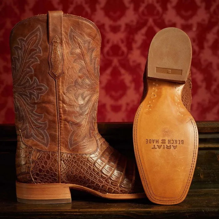 Men Bench Made Stilwell Western Boot Natural Caiman Belly Ariat Western Boots Men Bench Made Stilwell Western Boot Natural Caiman Belly Ariat Western Boots