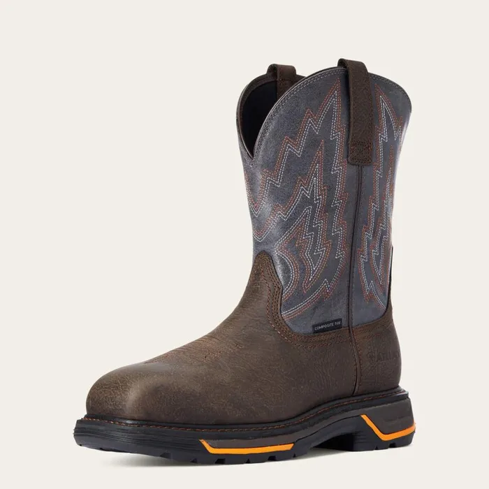 Men Big Rig Composite Toe Work Boot Iron Coffee Ariat Work Boots
