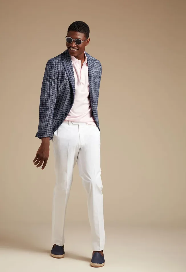 Men Blue Basket Weave Jacket Blue Paul Stuart Sport Jacket and Blazers Men Blue Basket Weave Jacket Blue Paul Stuart Sport Jacket and Blazers